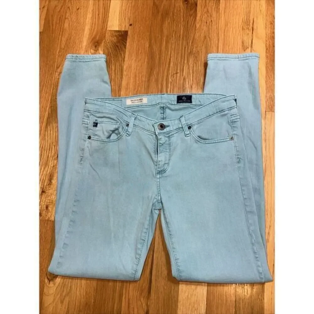 AG Adriano Goldschmied The Stevie Ankle Mint Green Jeans Slim Straight 26x28‎